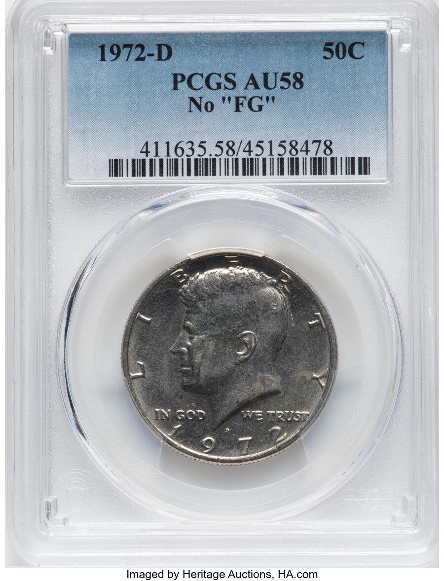 1972 D Missing Designer's Initials Half Dollar FS 901 MS Values