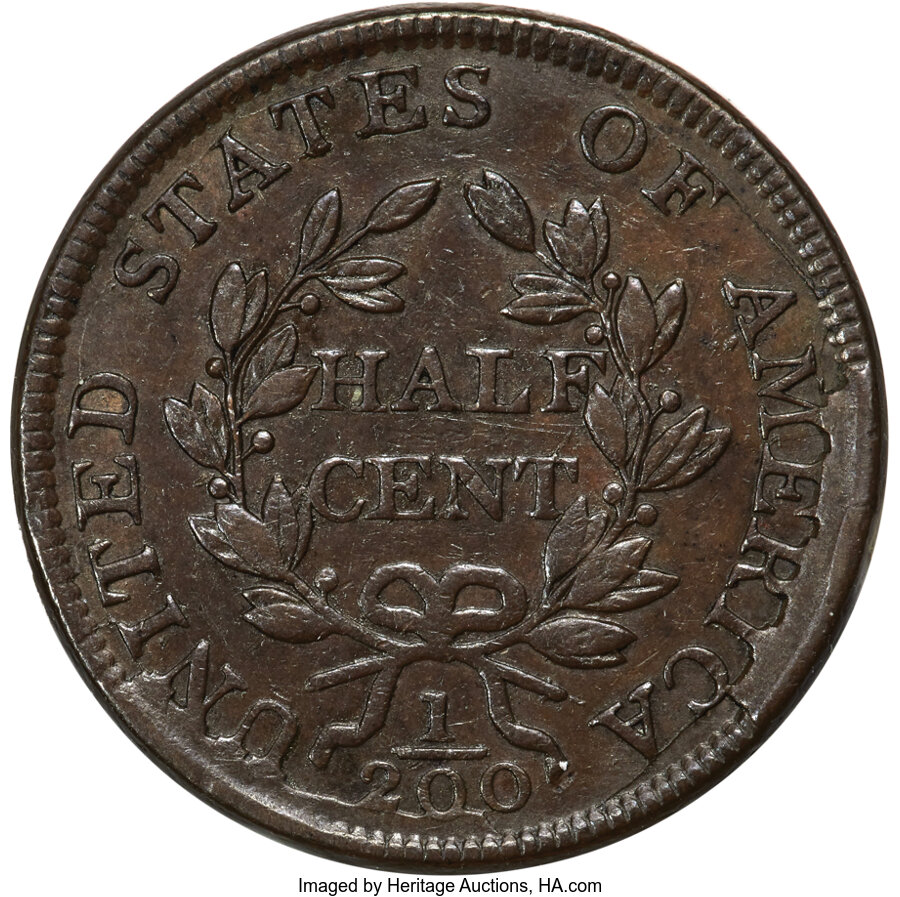 1804 1/2c Spiked Chin, C-6 MS BN MS61 BN thumbnail 21