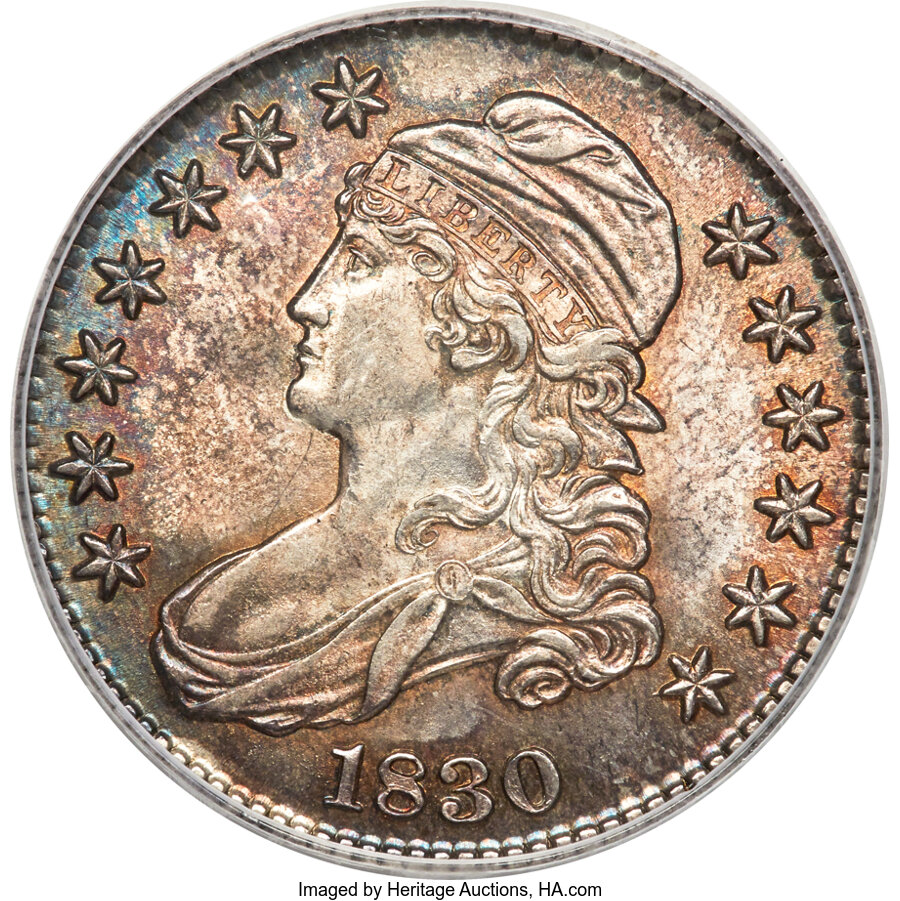 1830 50C Medium 0, O-119, R.1, MS64 PCGS....