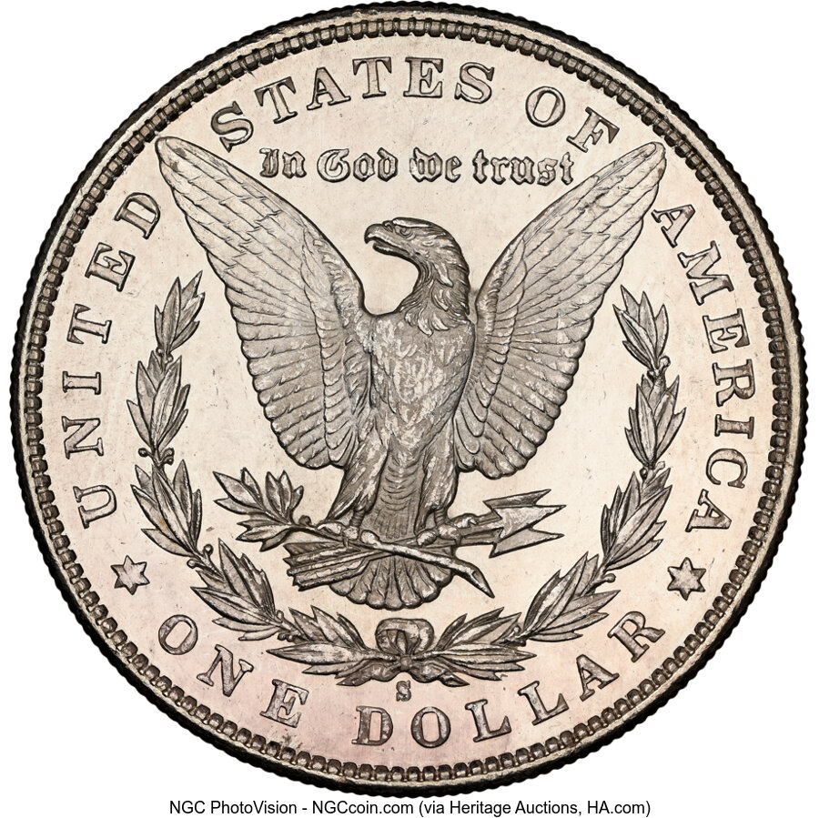 1880/9-S $1  Overdate MS PL MS67 PL thumbnail 3
