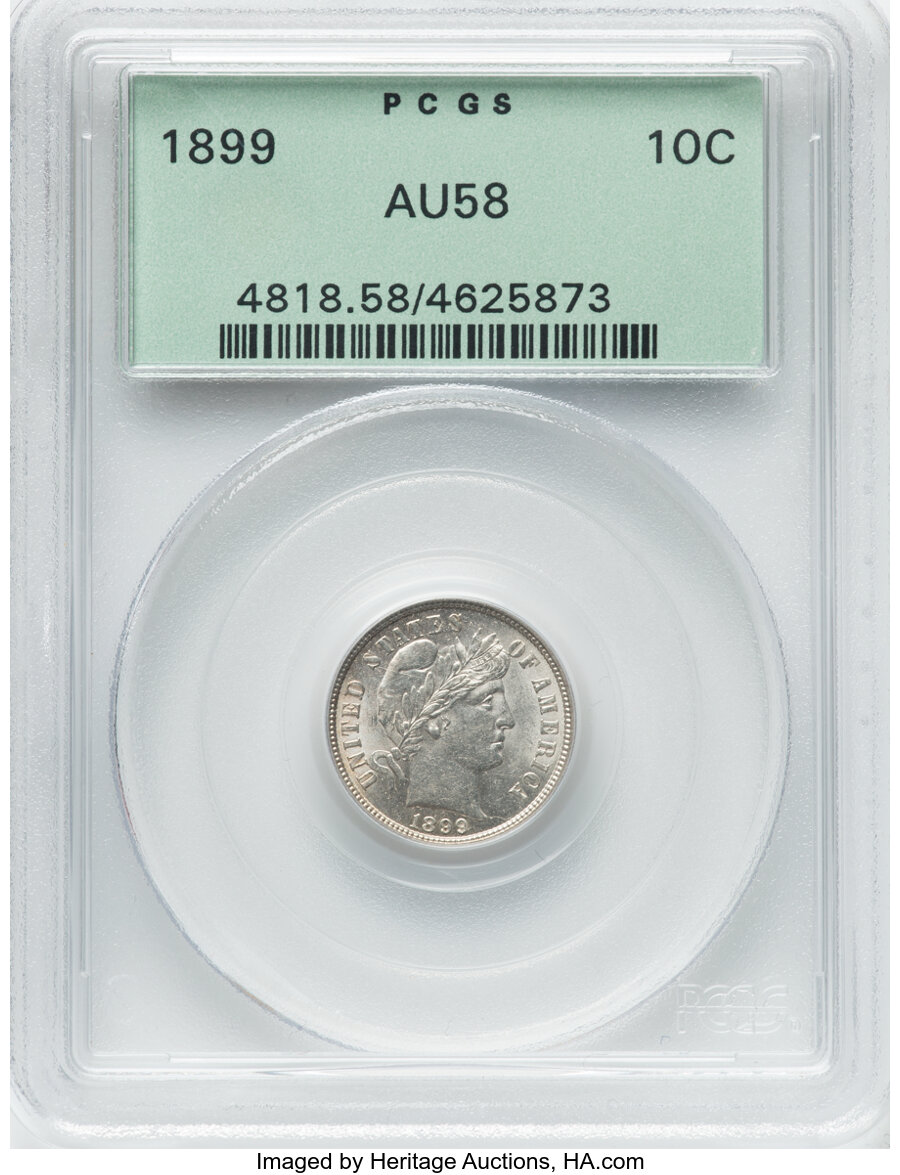 1899 10c VF30 thumbnail 10