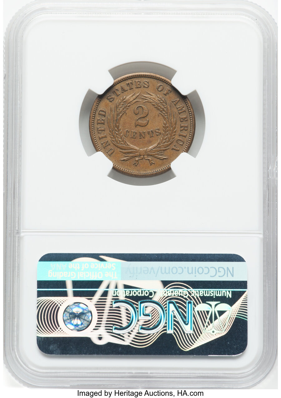 1871 2c Doubled Die Obverse , FS-101 MS BN