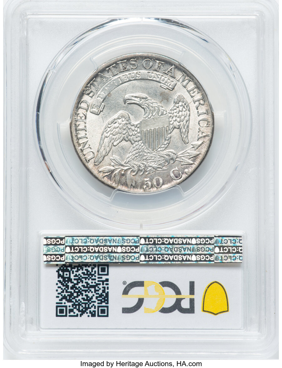 1827 50c Square Base 2, O-136 AG3 CAC thumbnail 13