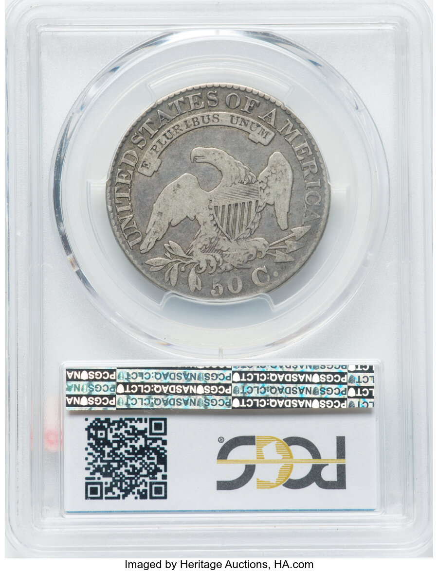 1827 50c Square Base 2, O-124 VF30 thumbnail 8
