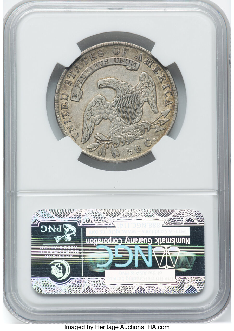 1836 50c Lettered Edge, O-114 VG10 CAC thumbnail 21