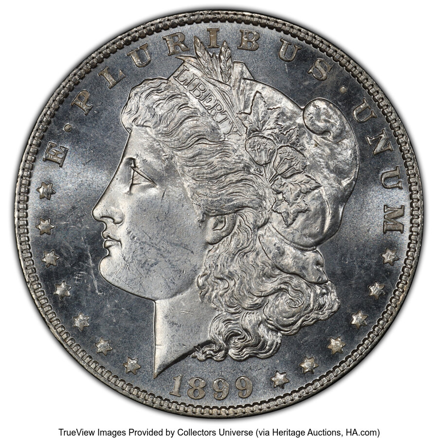 1899 $1 MS64 Prooflike PCGS. Mintage 330,846. ...