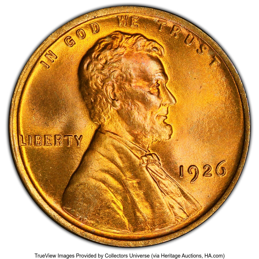 1926 1C MS67 Red PCGS. Mintage 157,088,000. ...