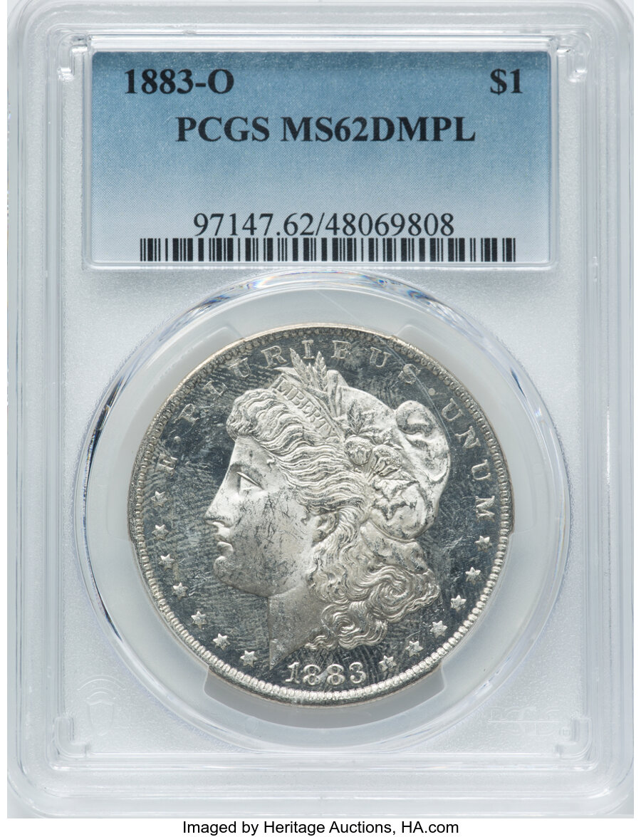 1883-O $1 MS62 Deep Mirror Prooflike PCGS. ...