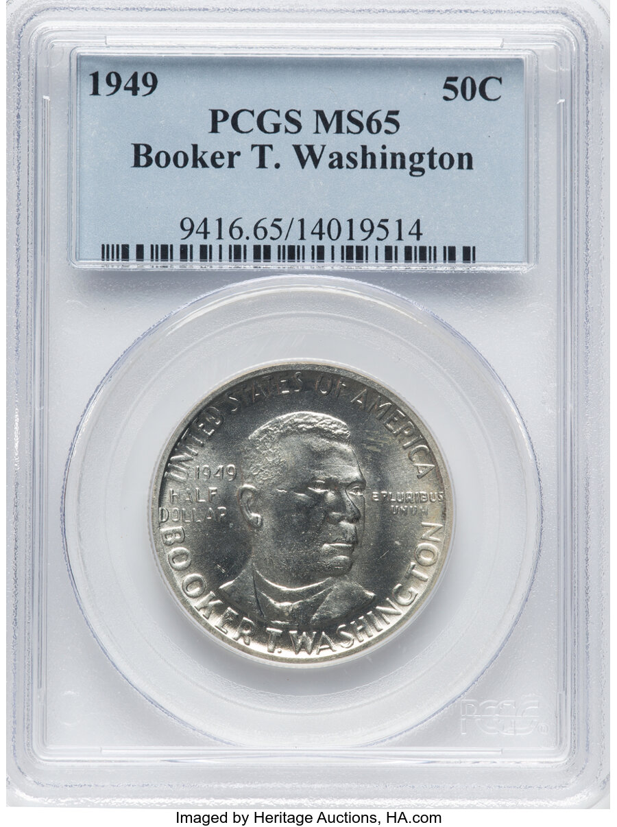 1949 50c Booker T. Washington AU55 thumbnail 22