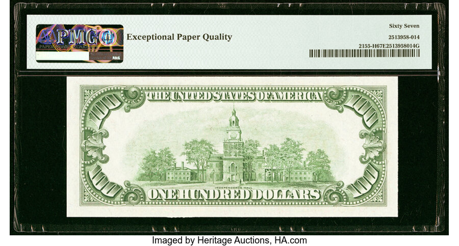 Fr. 2155-H $100 1934C Federal Reserve Note. PMG Superb Gem Unc 67 EPQ....