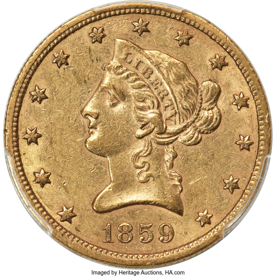 1859-S $10 VF35 thumbnail 23