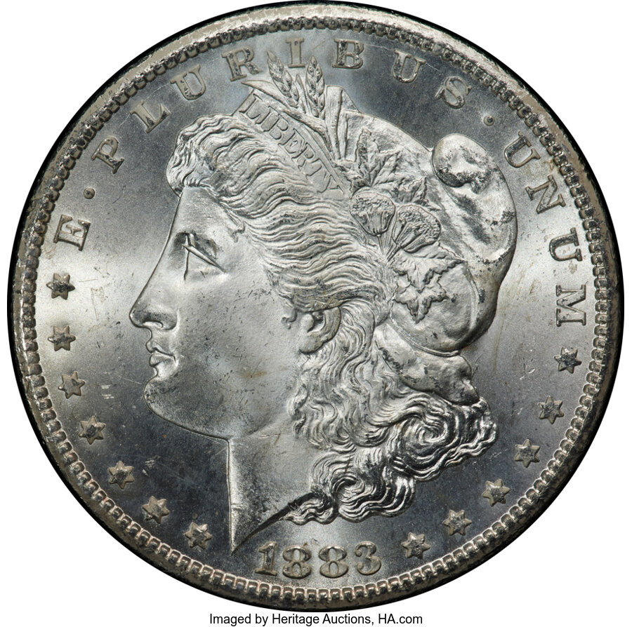 1883-CC $1 GSA MS67 NGC. CAC....