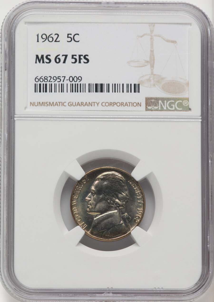 1962 5c MS FS MS67 FS thumbnail 6