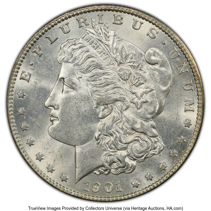1901-S $1 MS61 PCGS. Mintage 2,284,000. ...