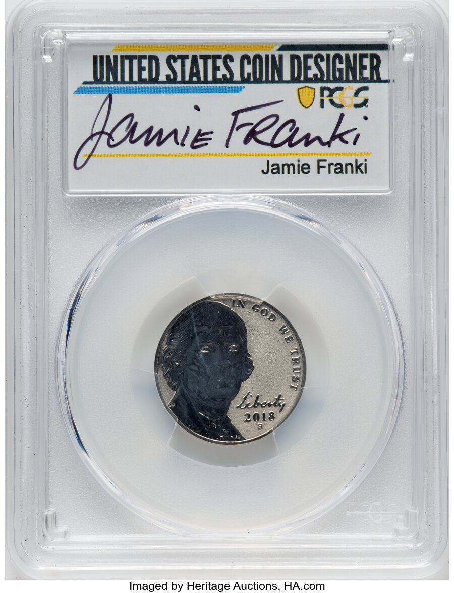 2018-S 5c Reverse Proof PR