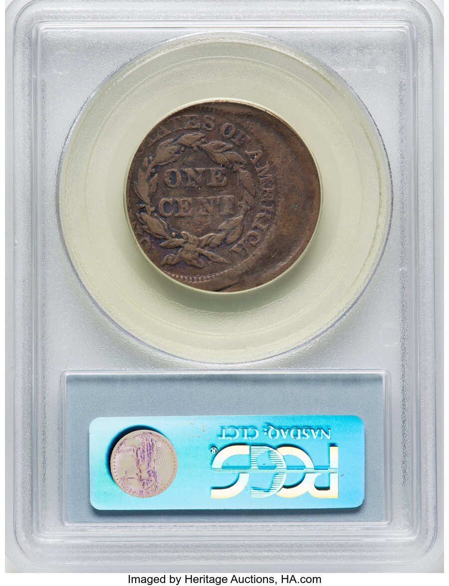 1856 1c Slanted 5 MS BN VG10 BN thumbnail 2