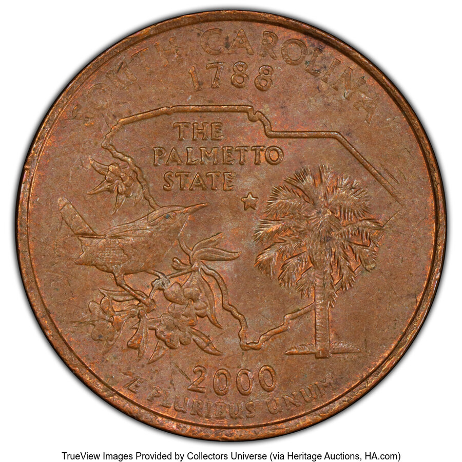2000-P 25c South Carolina AU50 thumbnail 7