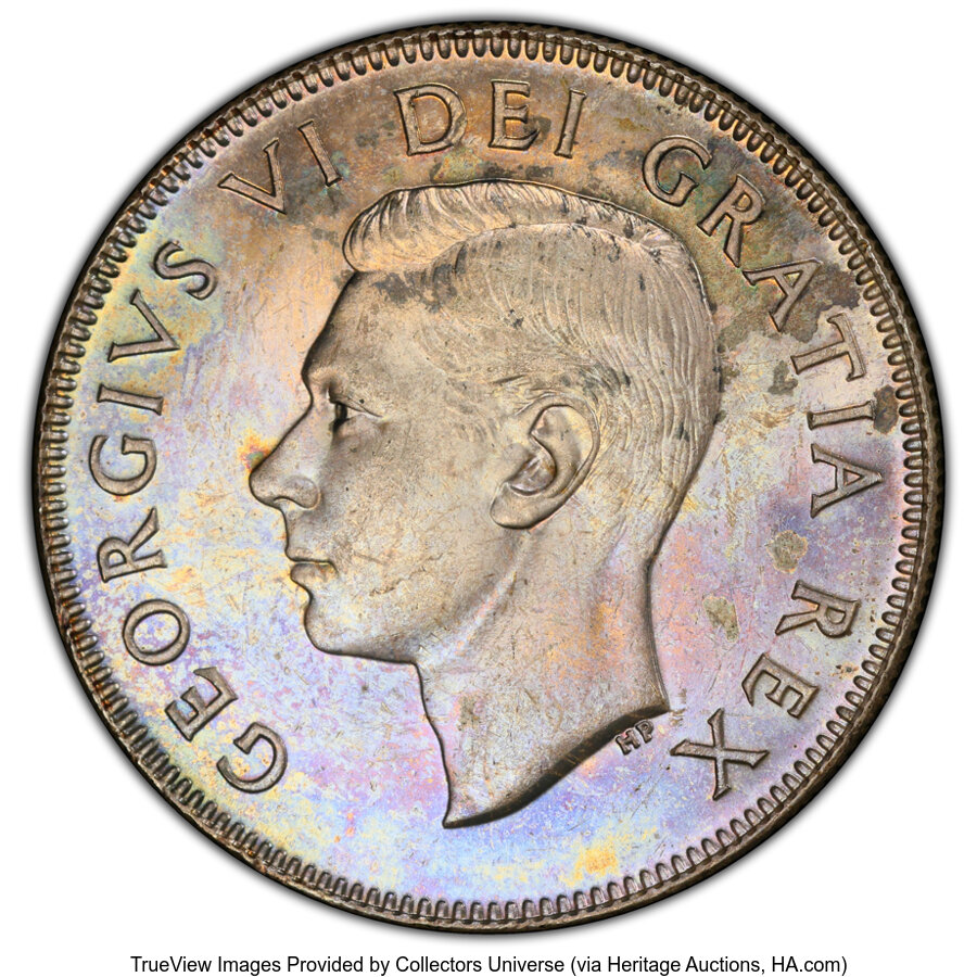 Canada: George VI 50 Cents 1948 MS64 PCGS,...