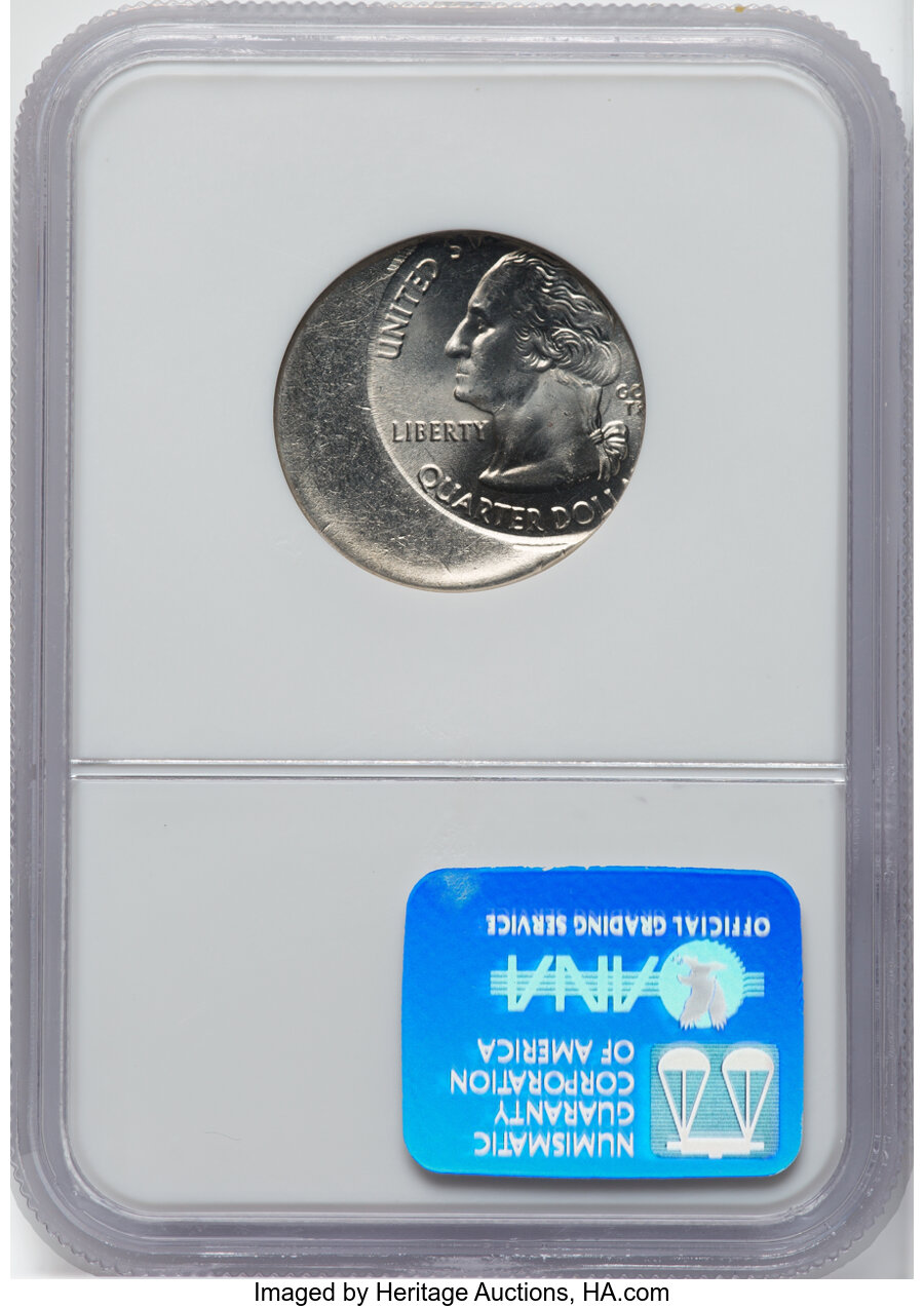 2000-P 25C Virginia Statehood Quarter -- Struck 30% Off Center -- MS66 NGC....