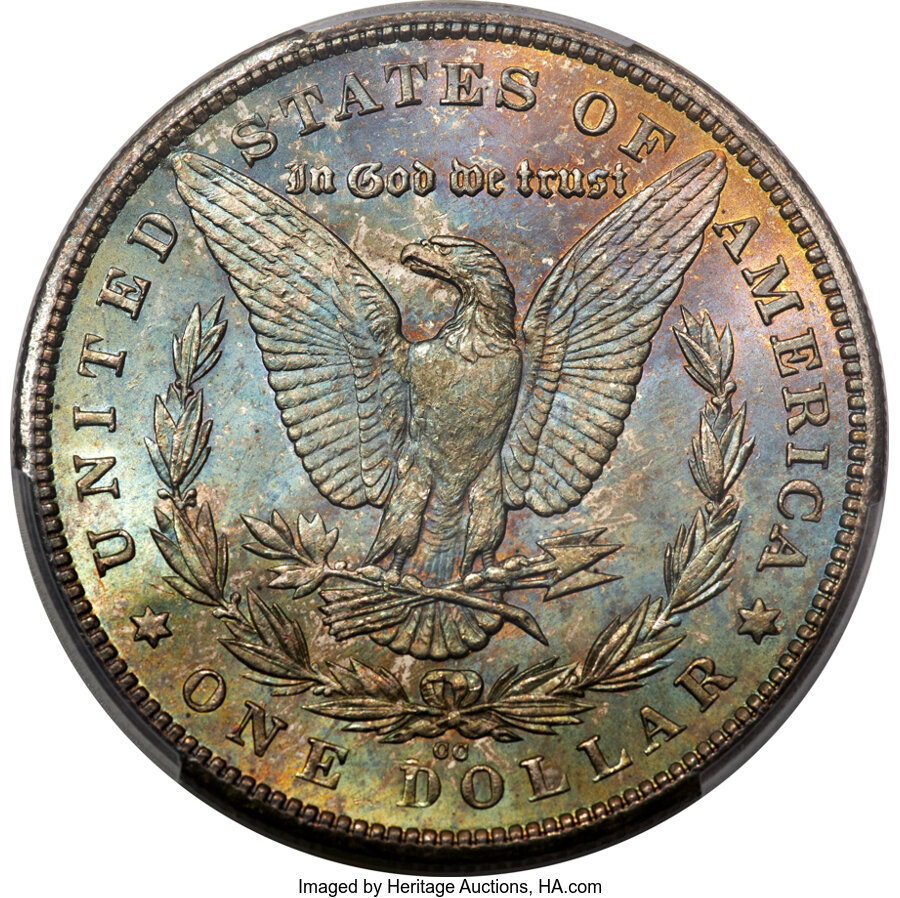 image for: 1880-CC $1 Reverse of 1879, VAM-10, MS65 PCGS. CAC....