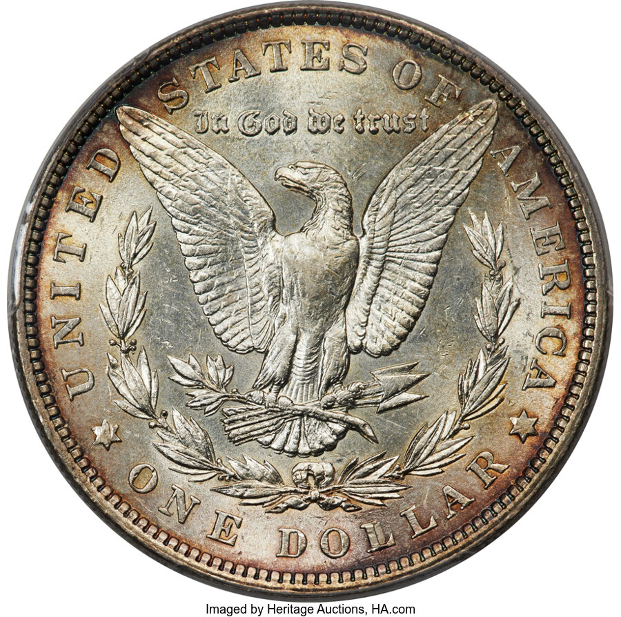 1901 $1 Doubled Die Reverse, VAM-3, AU58 PCGS....
