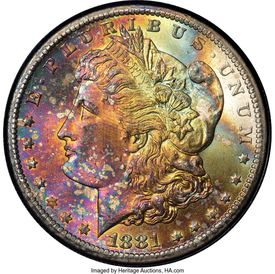 1881-CC $1 GSA MS67 NGC. VAM-2....