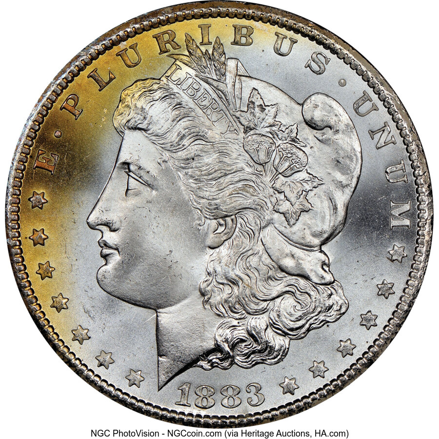 1883-CC $1 GSA MS67 NGC. VAM-5A....