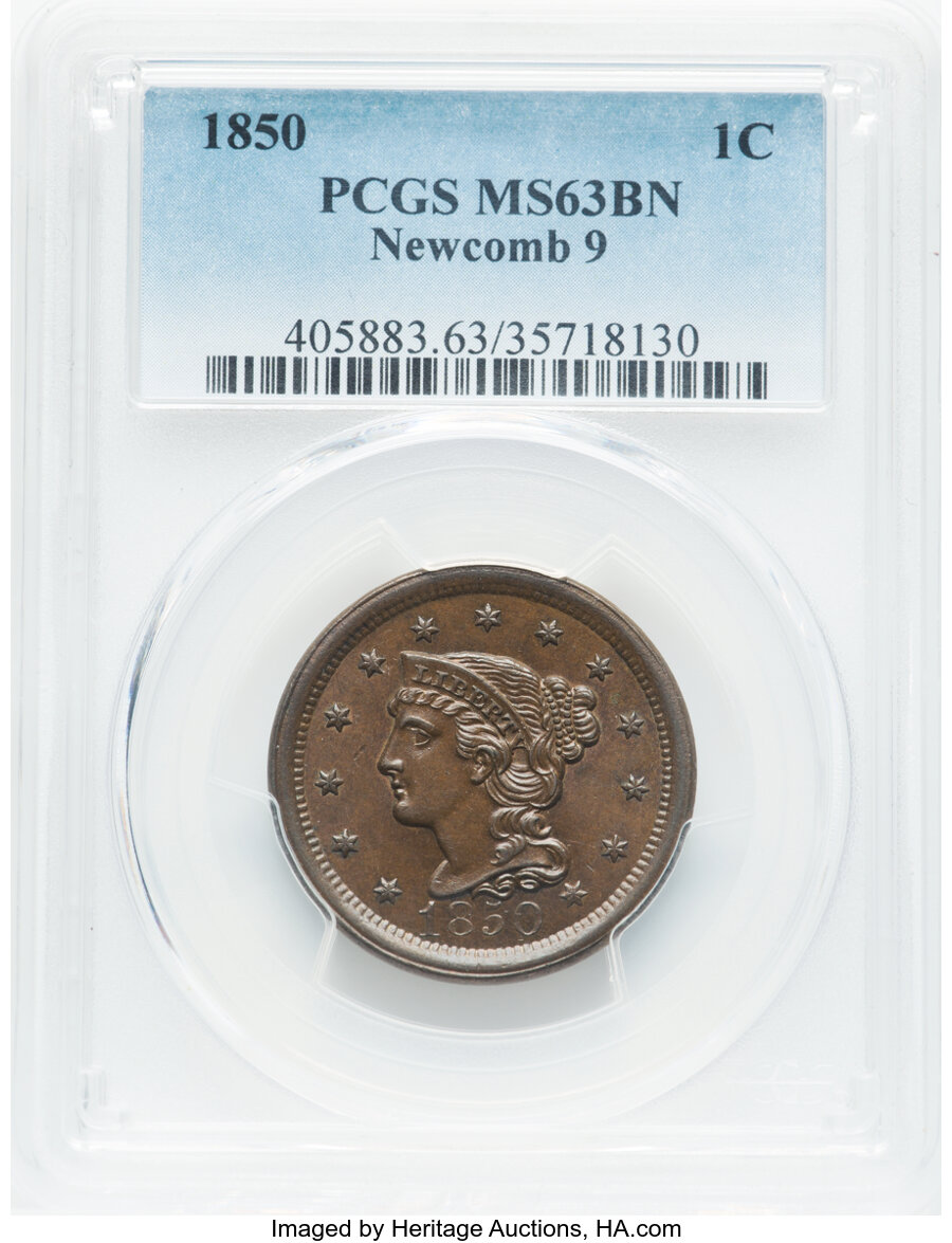 1850 1c N-9 MS BN