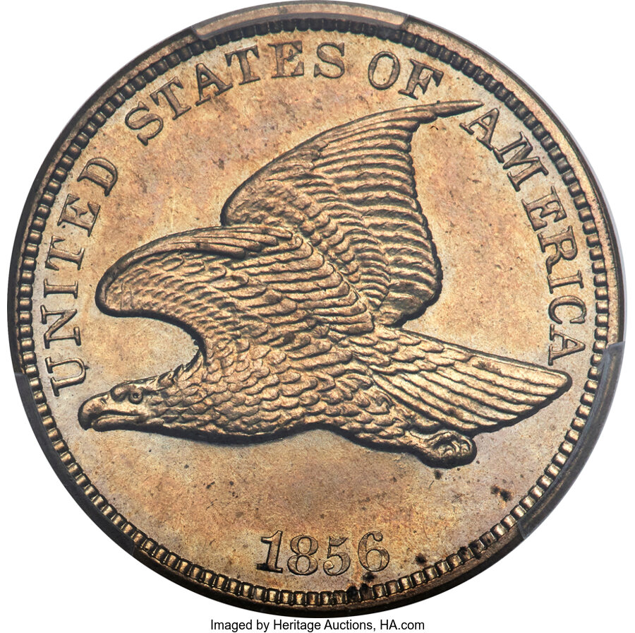 image for: 1856 1C Flying Eagle, Snow-4, PR63+ Cameo PCGS. CAC....