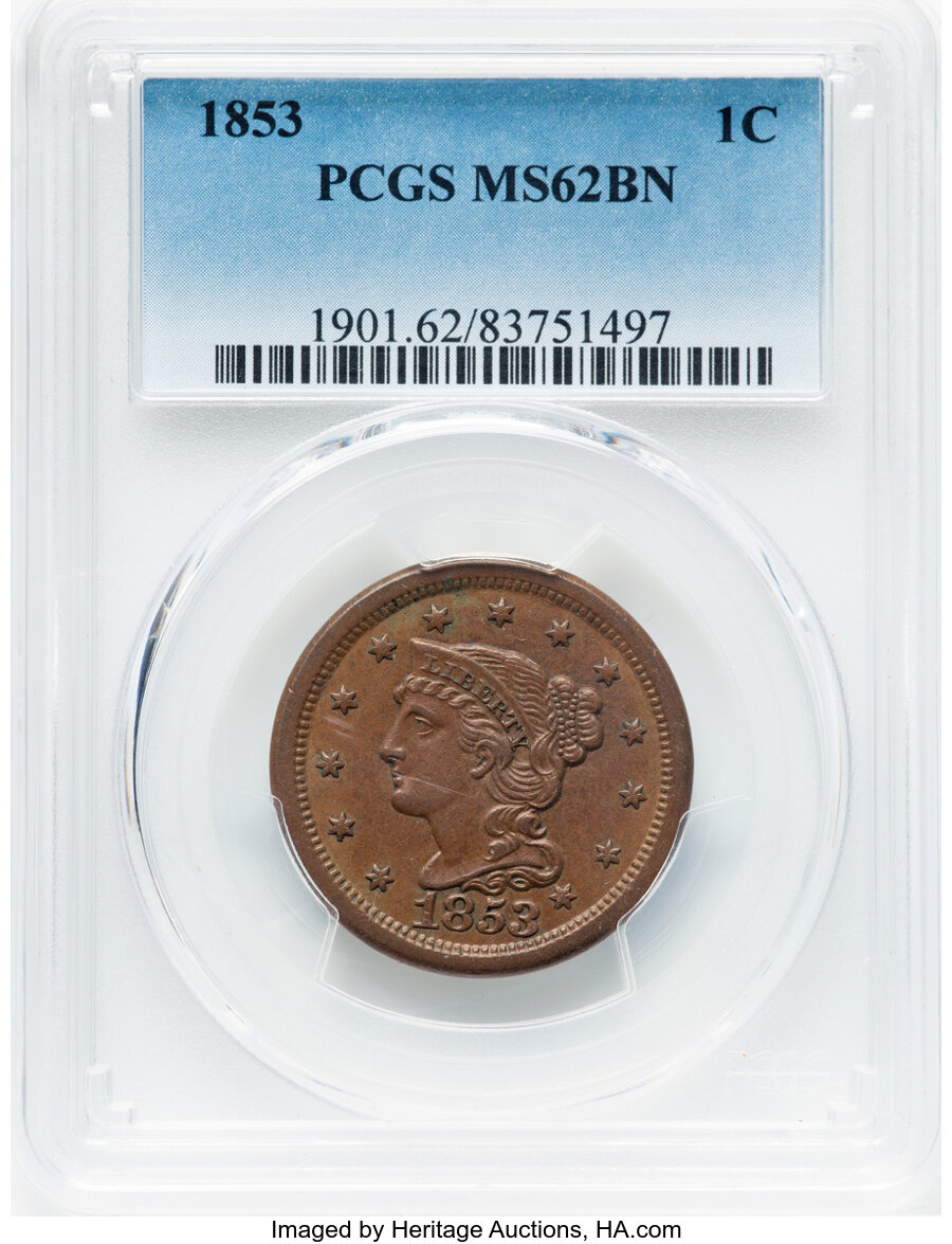 1853 1c N-1 MS BN