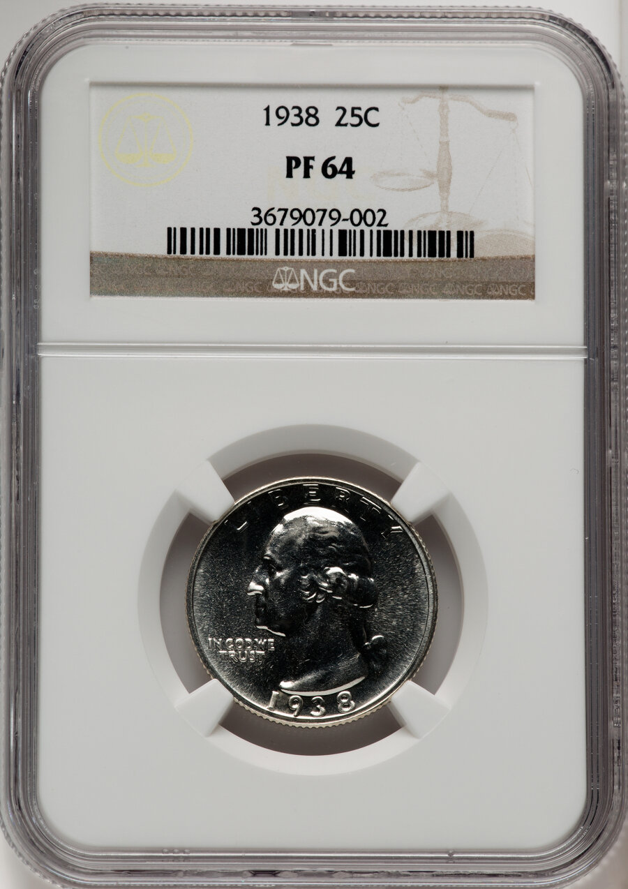 Image for 1938 25c PR64