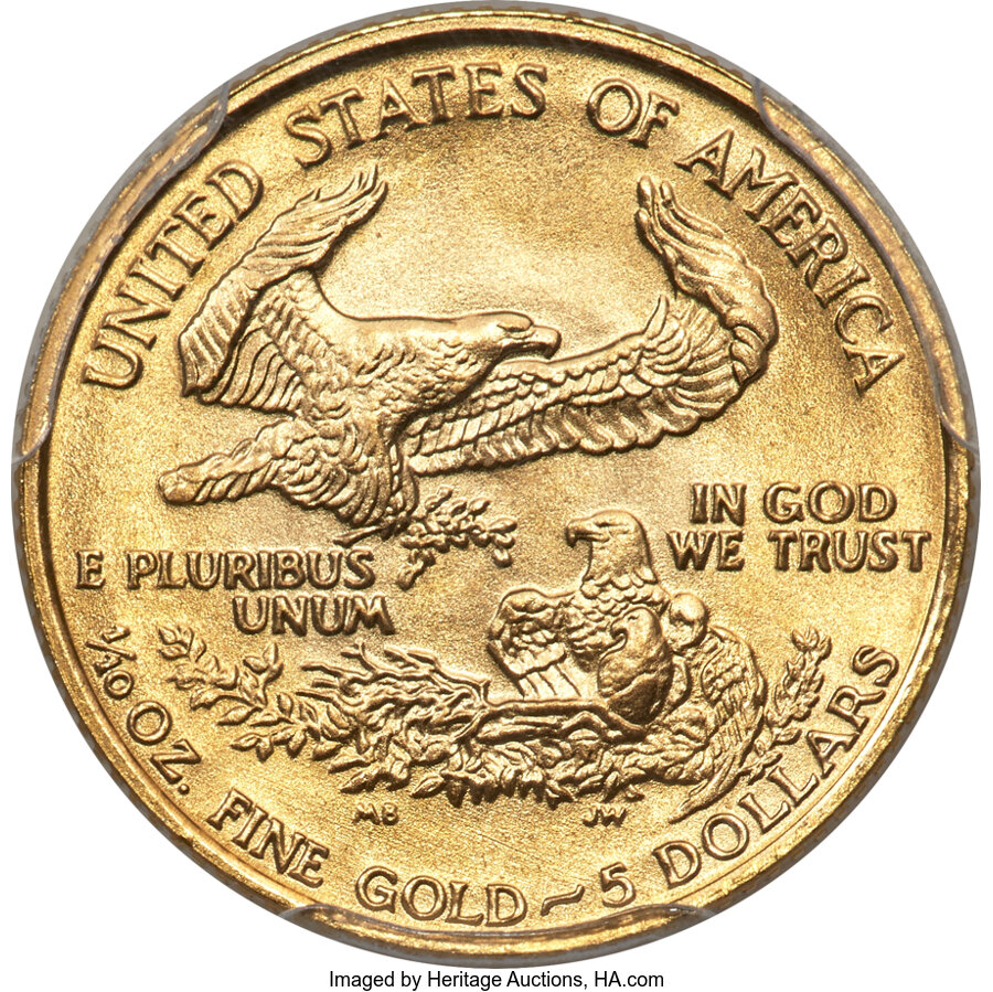 1988 $5  Gold Eagle OGP thumbnail 10
