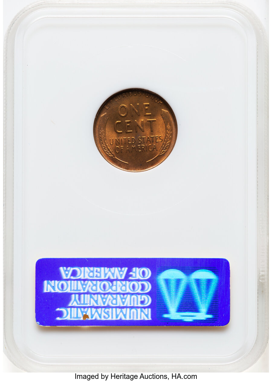 1941-D 1C MS67 Red NGC. Mintage 128,700,000. ...