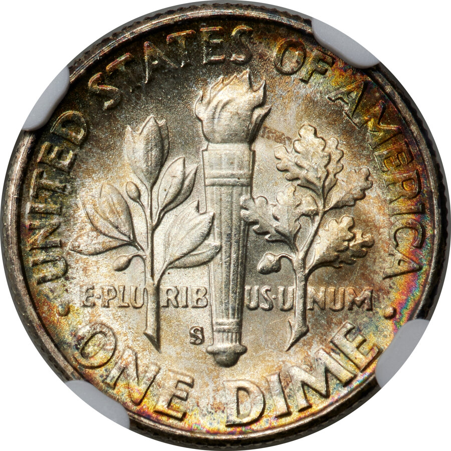 1951-S 10c MS FB MS68 FB thumbnail 3