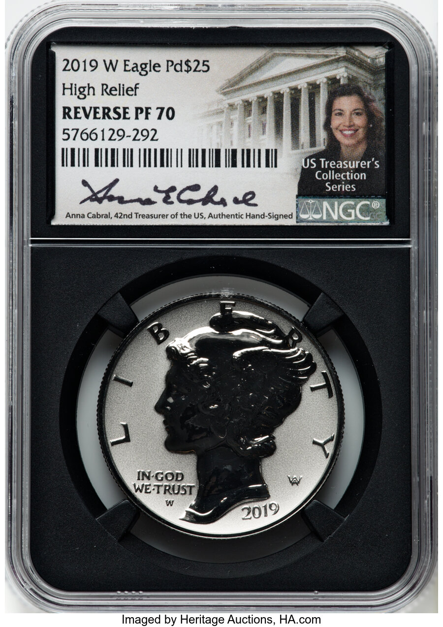 2019-W $25  Palladium Eagle, Reverse Proof PR70 thumbnail 23