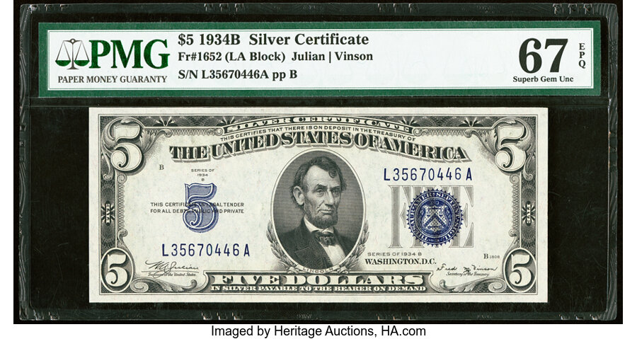 1934B $5  (Fr. 1652) thumbnail 20