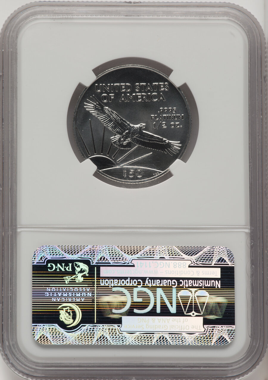 2002 P$50  Platinum Eagle MS70 thumbnail 2