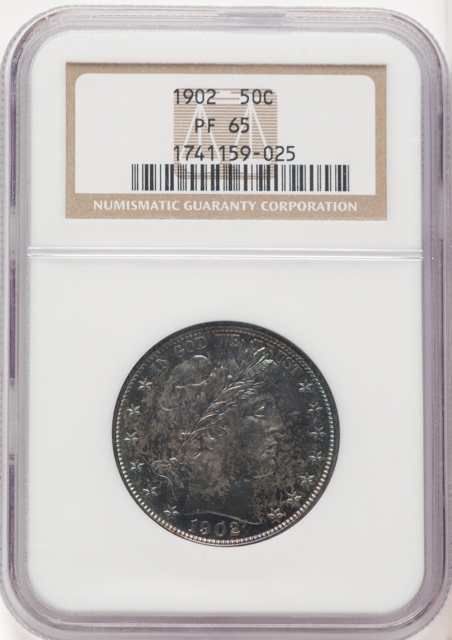 1902 50C PR65 NGC. NGC Census: (29/47). Mintage 777. ...
