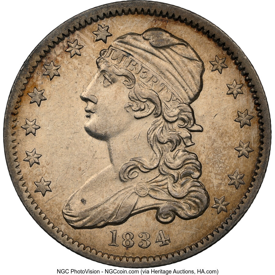1834 25c O/F in OF, B-1, FS-901 MS thumbnail 15