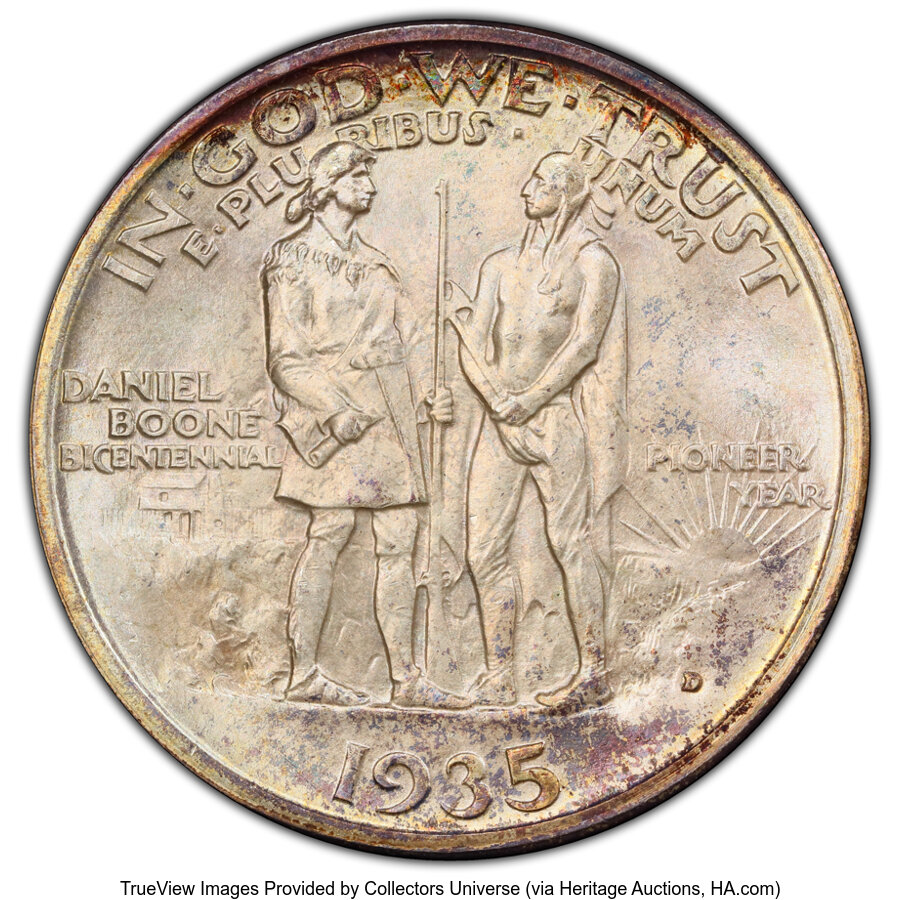 1935-D 50c Boone MS67 CAC thumbnail 6