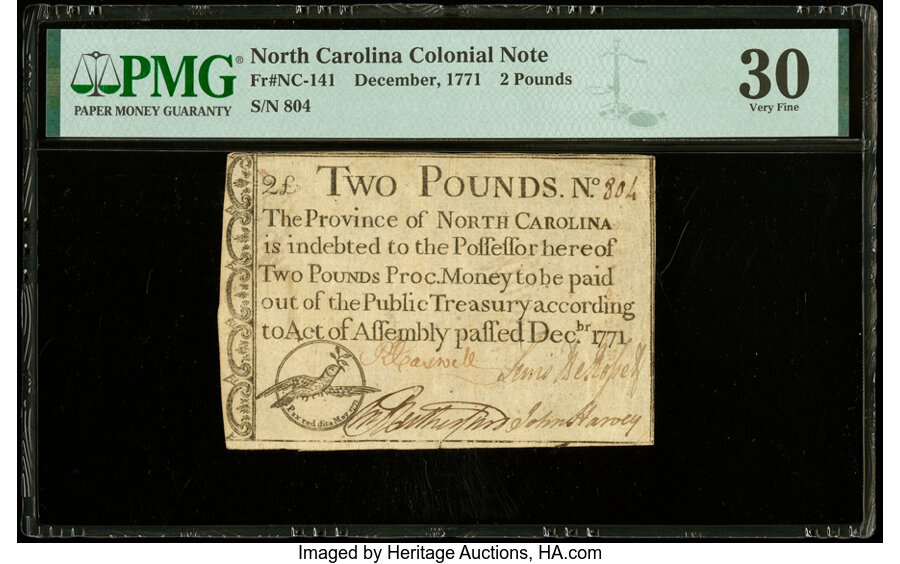 Dec 1771 £2 North Carolina (Fr. NC141) thumbnail 18
