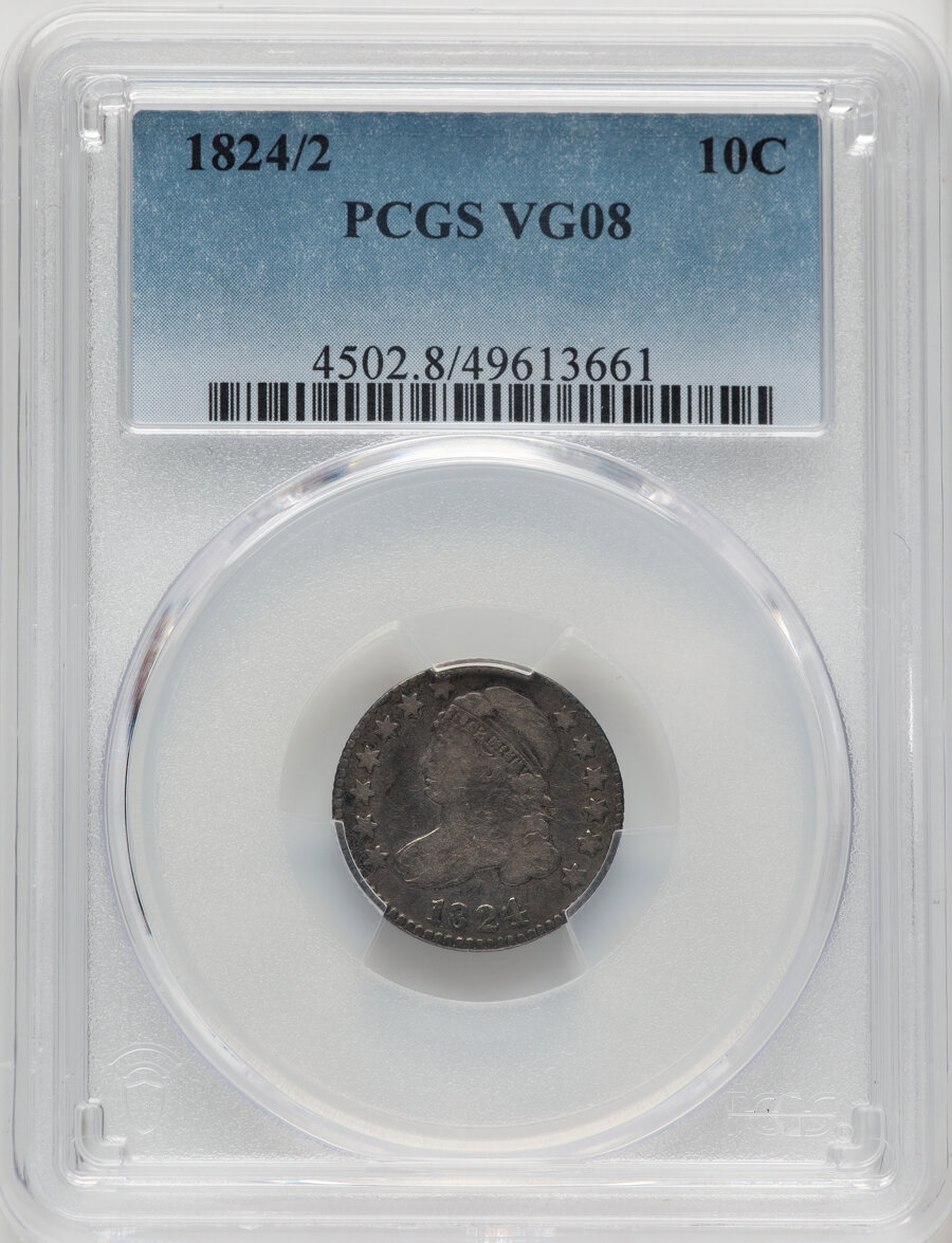 1824/2 10c Flat Top 1, JR-1 AG3 thumbnail 7