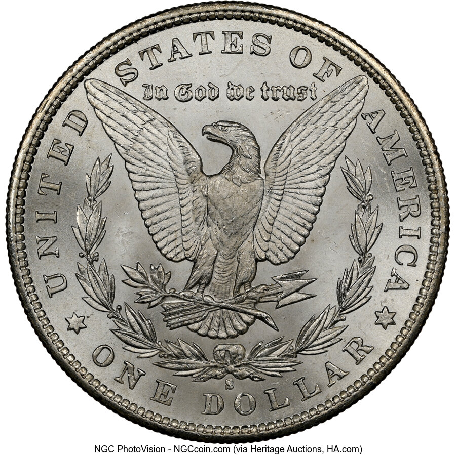 1880/9-S $1  Overdate, VAM-11 MS68 CAC thumbnail 6