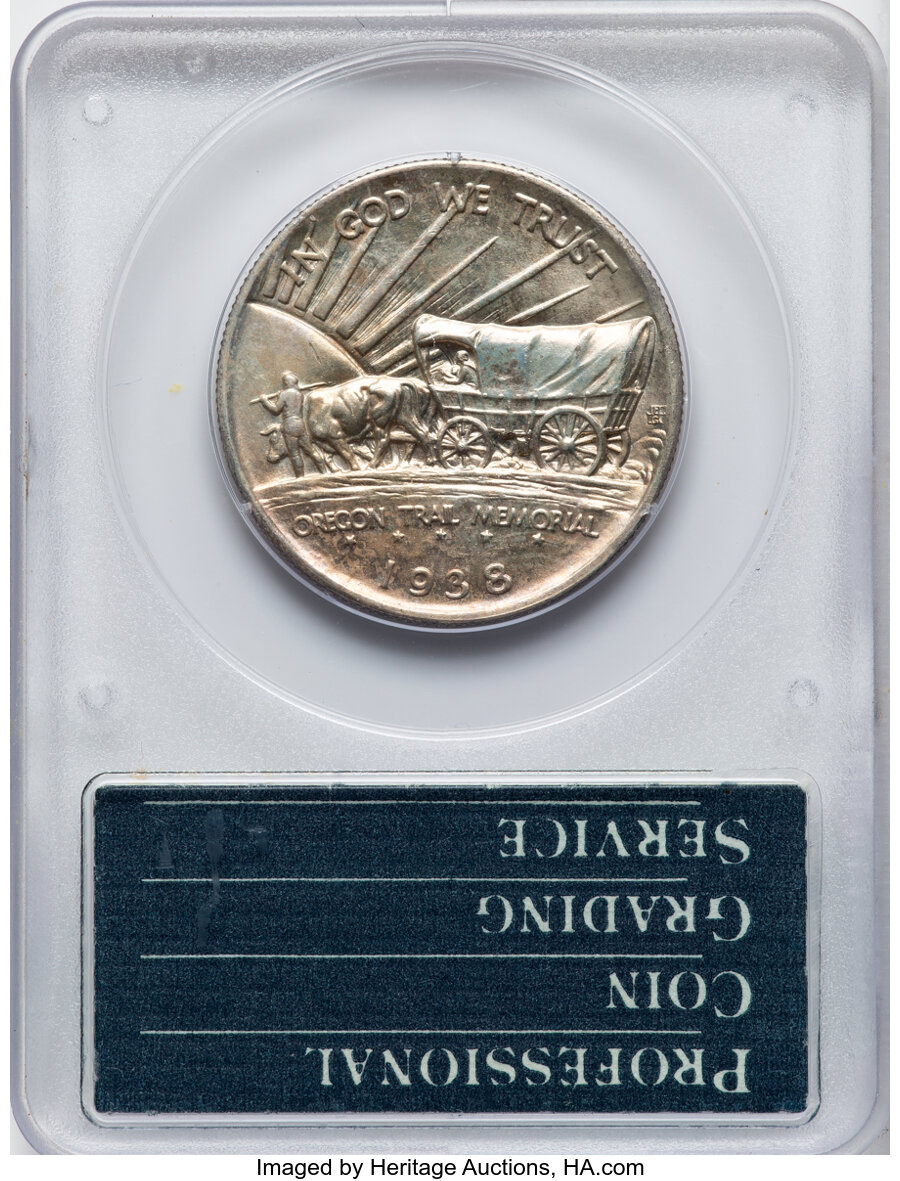 1938-S 50c Oregon Trail AU55 thumbnail 21