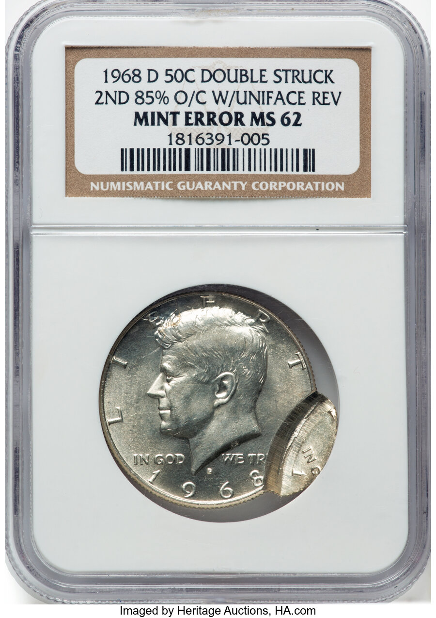売り切れ 1968 D NGC MS64 (STAR )KENNEDY HALF DOLLAR 40% SILVER BUSINESS