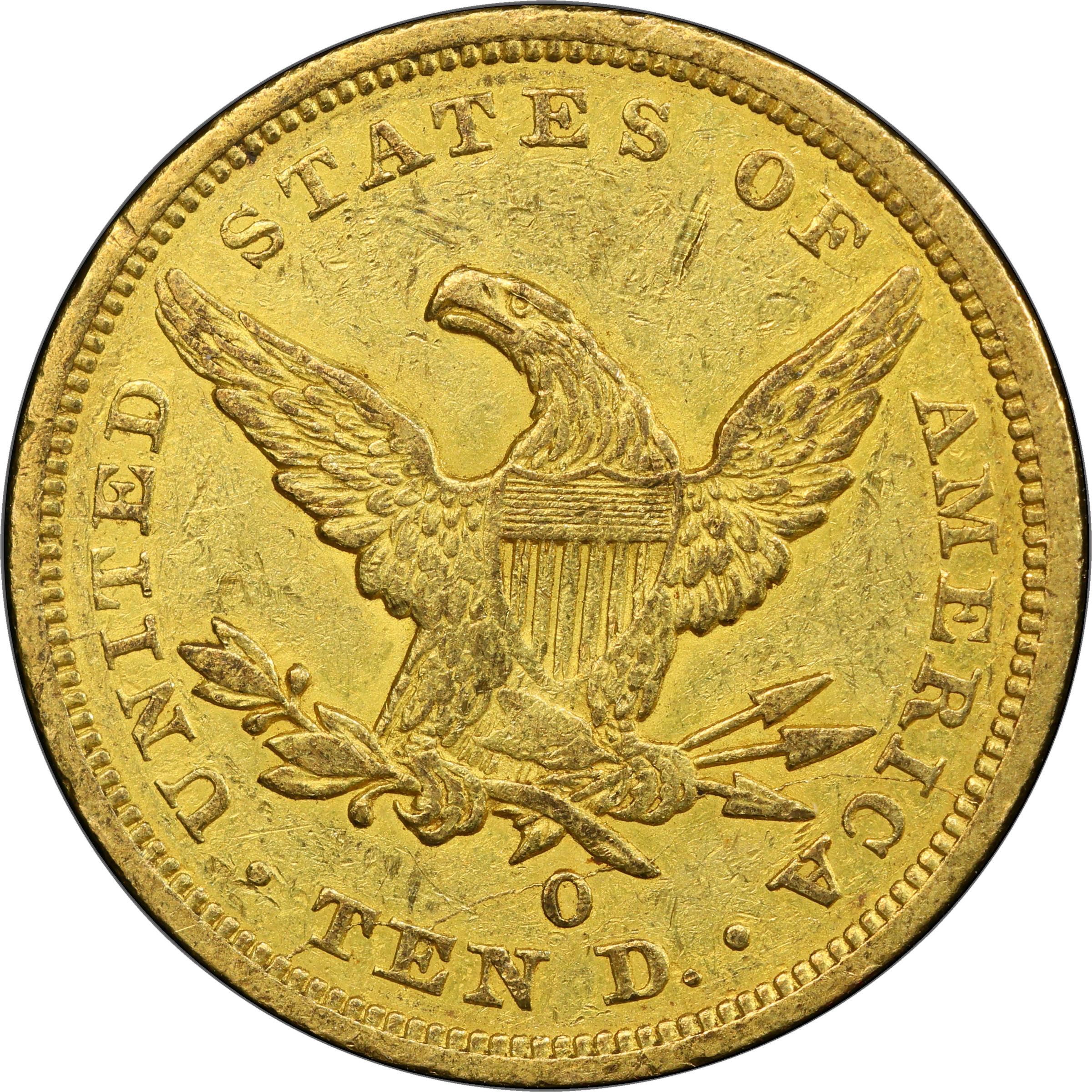 image for: 1846/'5'-O Liberty Head Eagle. Winter-4. EF-45 (PCGS).