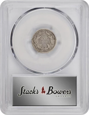 image for: 1874-CC Liberty Seated Dime. Arrows. Fortin-101. Rarity-5+. VF-20 (PCGS). CAC. CMQ.