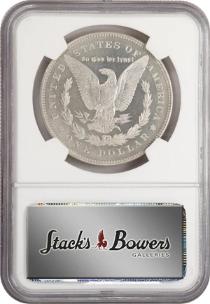 image for: 1878 Morgan Silver Dollar. 7 Tailfeathers. Reverse of 1878. Proof-64 (NGC). CMQ.