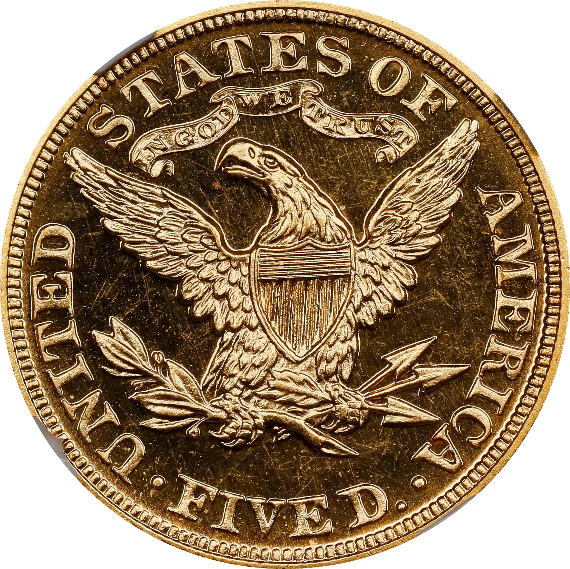 image for: 1904 Liberty Head Half Eagle. JD-1. Rarity-4. Proof-65 (NGC). CAC. CMQ.