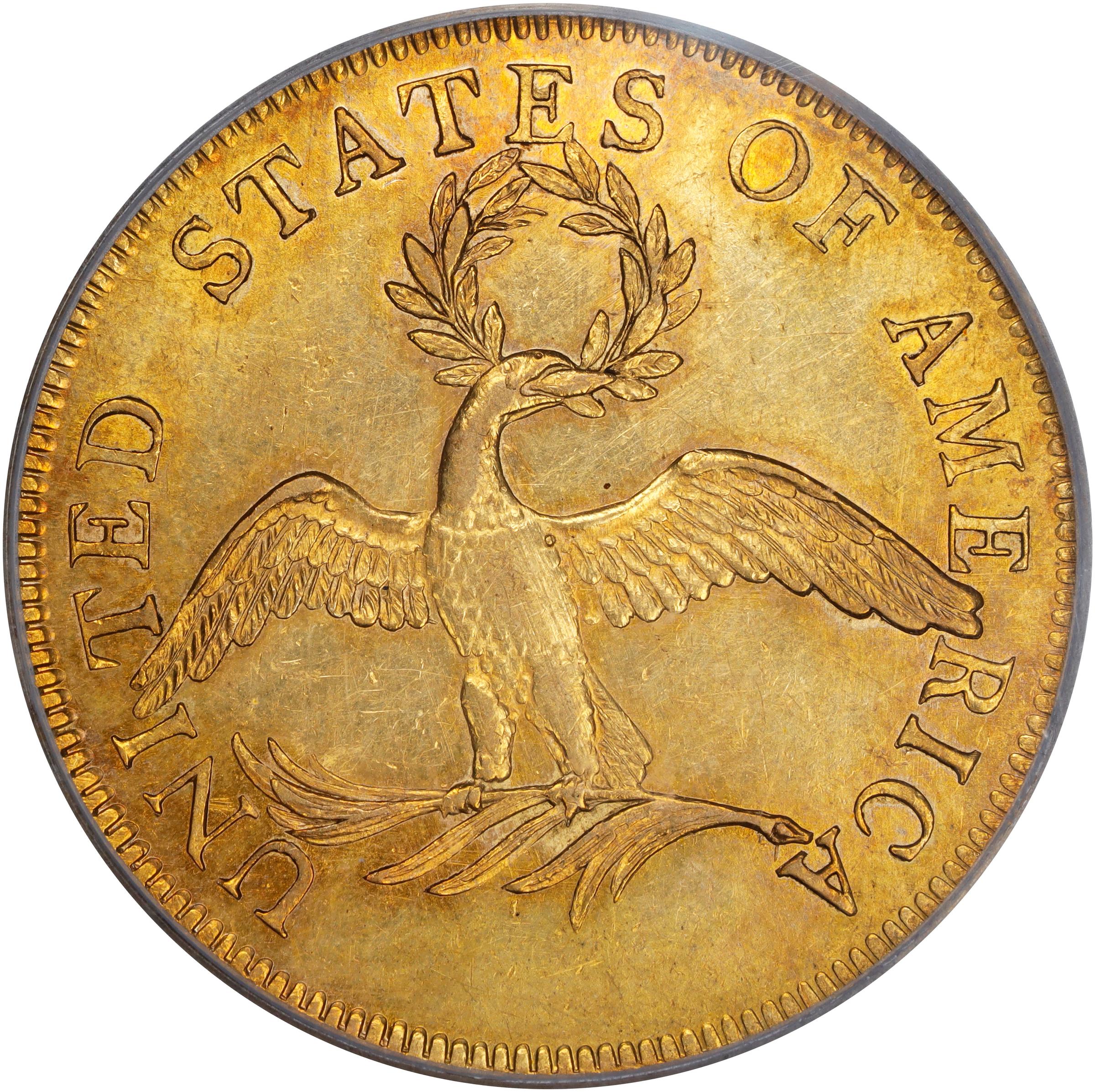 image for: 1797 Capped Bust Right Eagle. Small Eagle. BD-1, Taraszka-7. Rarity-5. AU-58 (PCGS).